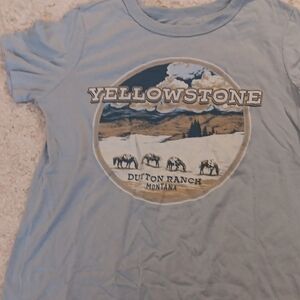 Yellowstone Dutton Ranch Kids T-Shirt - Blue